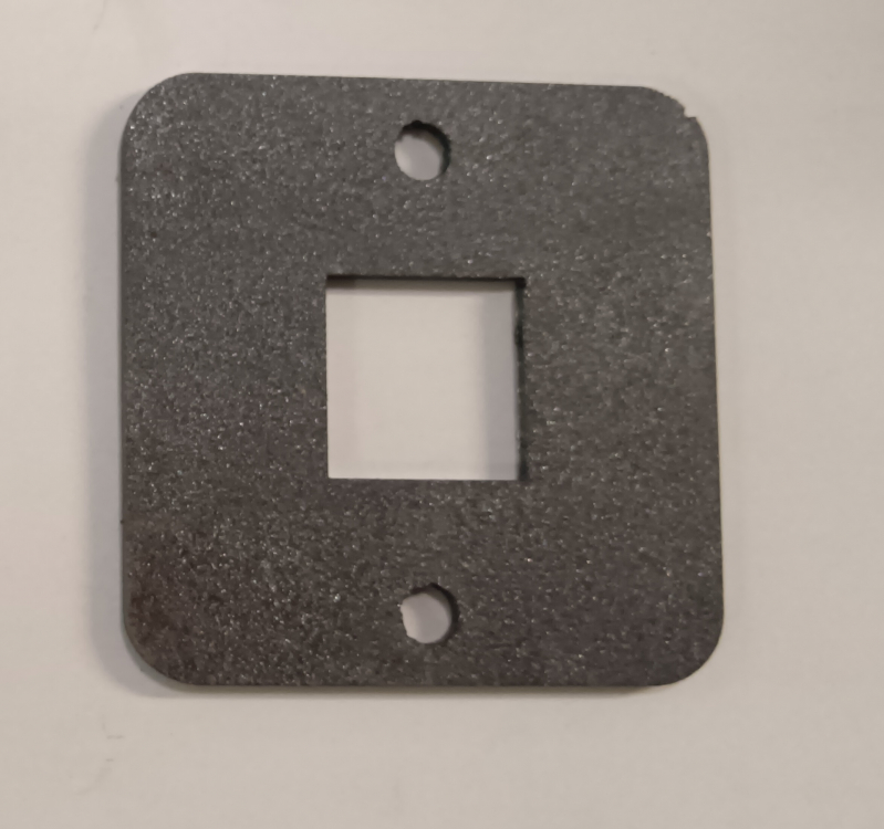 Пятка для стойки 80х80х3мм отв 25х25