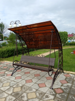 Качель садовая дл.1,80 с крышей